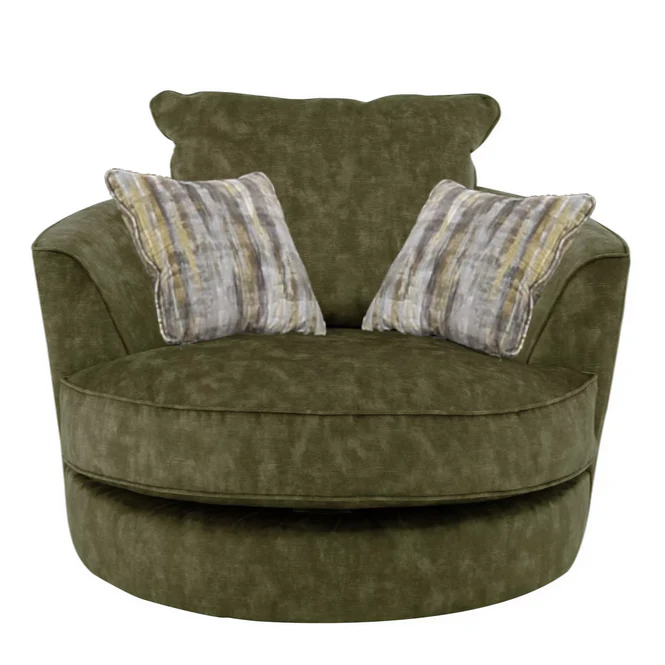Sublime Olive Swivel Chair