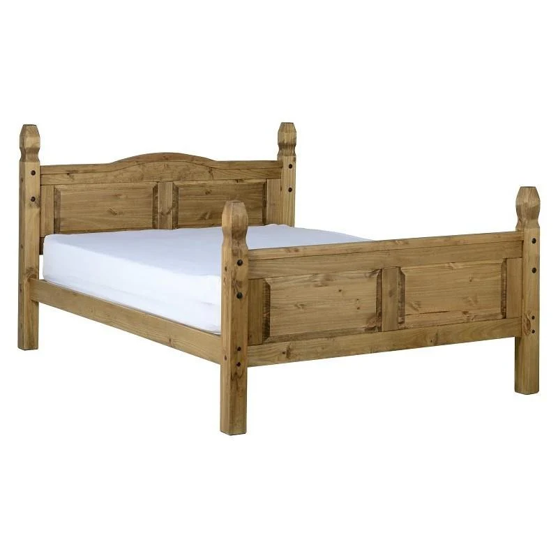 Corona 5ft High Foot End Pine King Size Bed