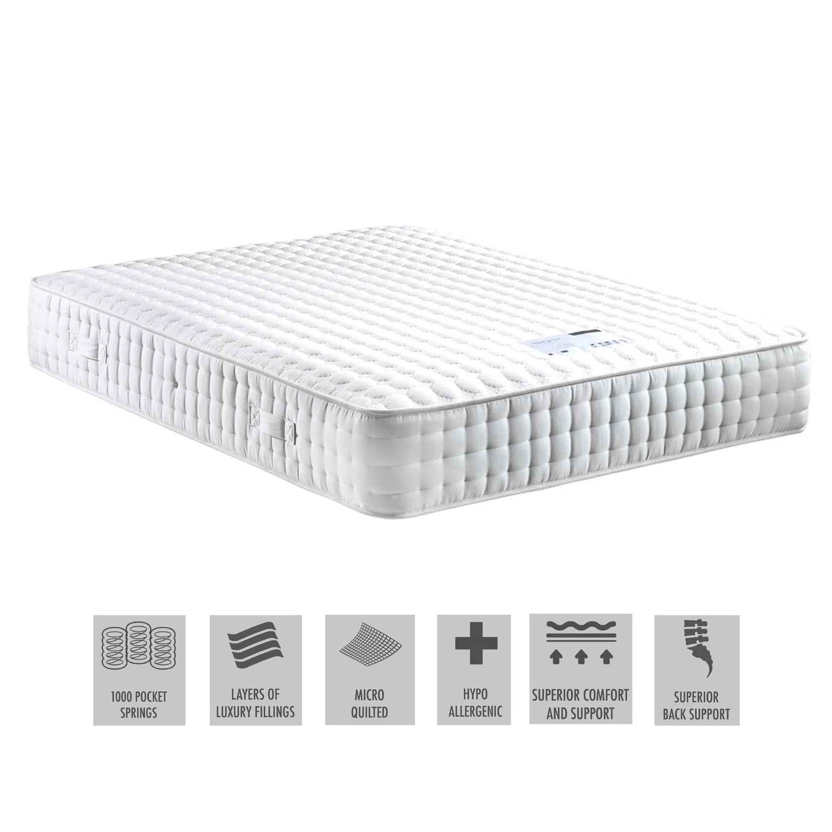 Langham 1000 Pocket Micro Quilted Luxury Mattress