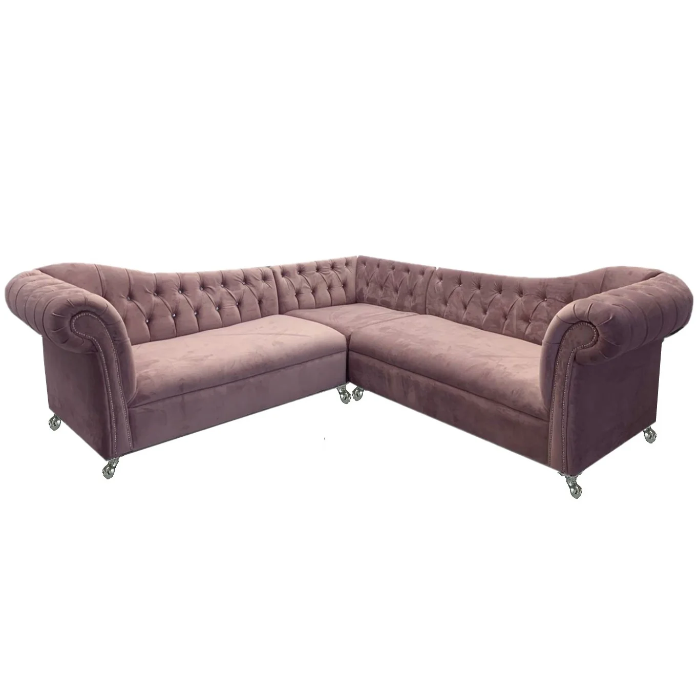 Iris Velvet Corner Sofa - Choice Of Colours