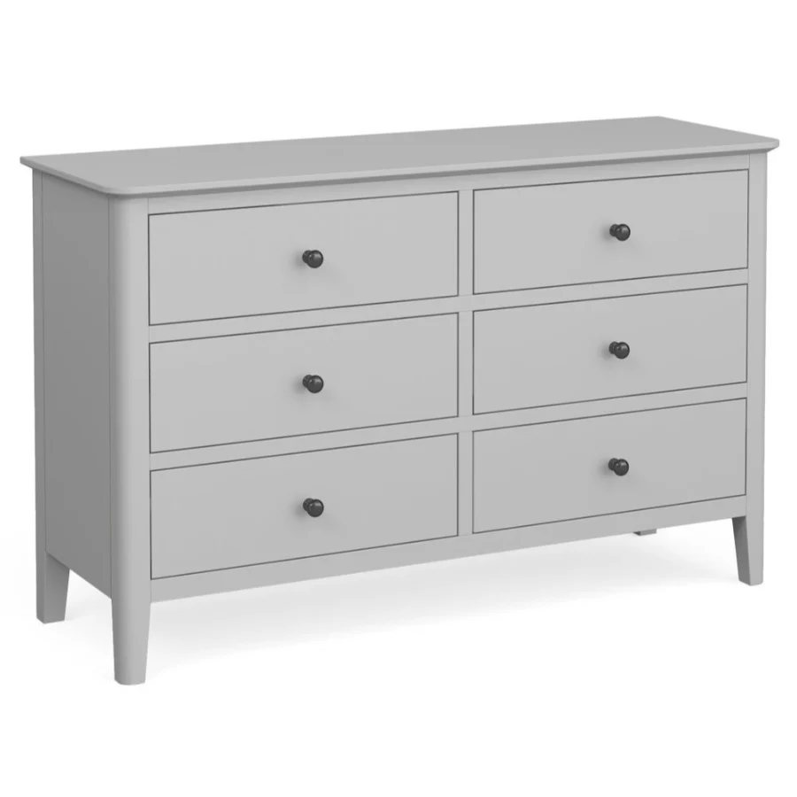 Stowe Silver Grey 6 Drawer Chest