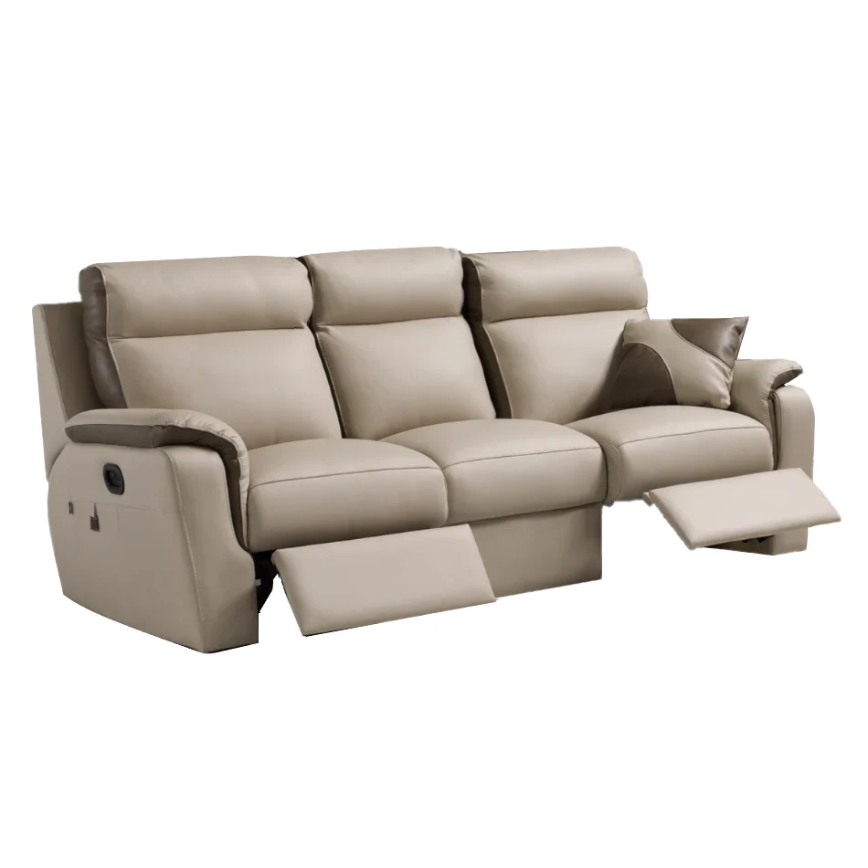 Device Italian Leather Recliner Sofa & Chair Collection - Manual or Power Recline With Usb Charging Ports