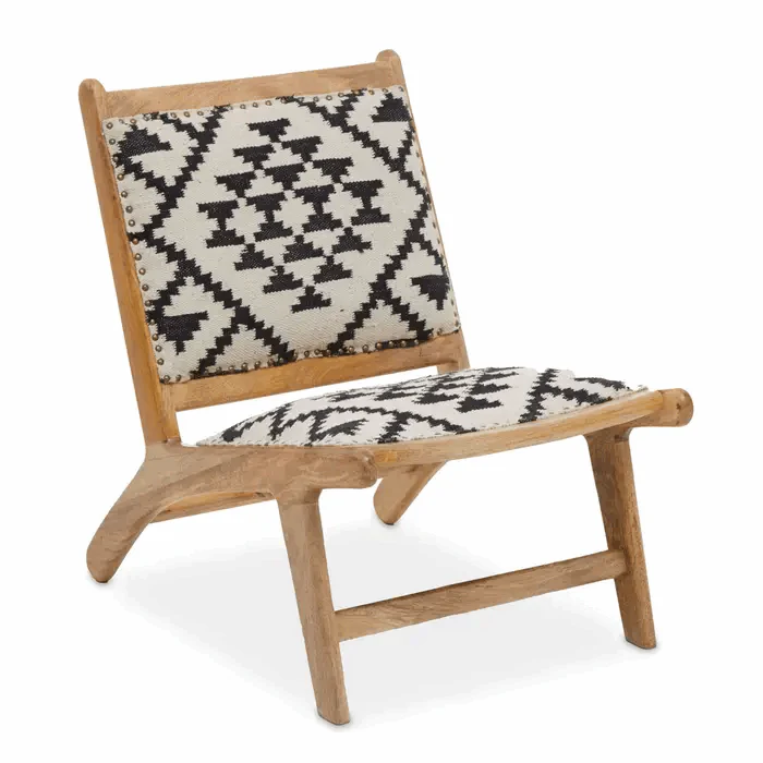 Berber Style Mango Wood Accent Chair