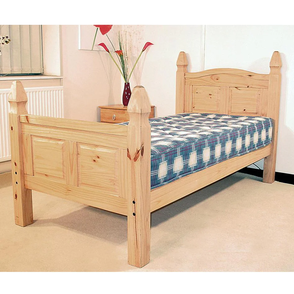Corona 3' Bed High Foot End in Distressed Waxed Pine