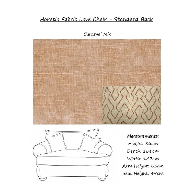 Horatio Fabric Love Chair
