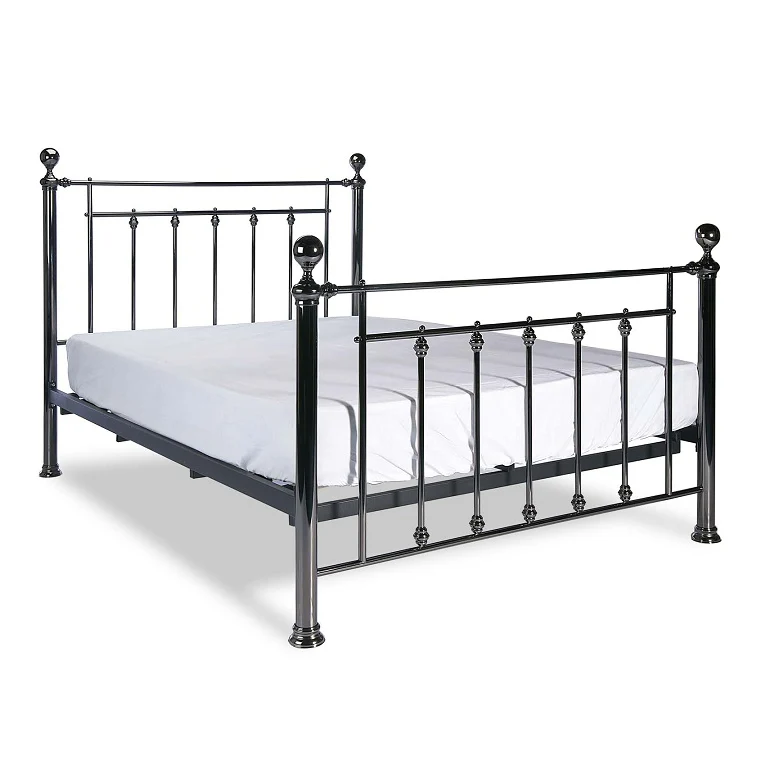 Libra Black Chrome 5ft King Size Bed Frame