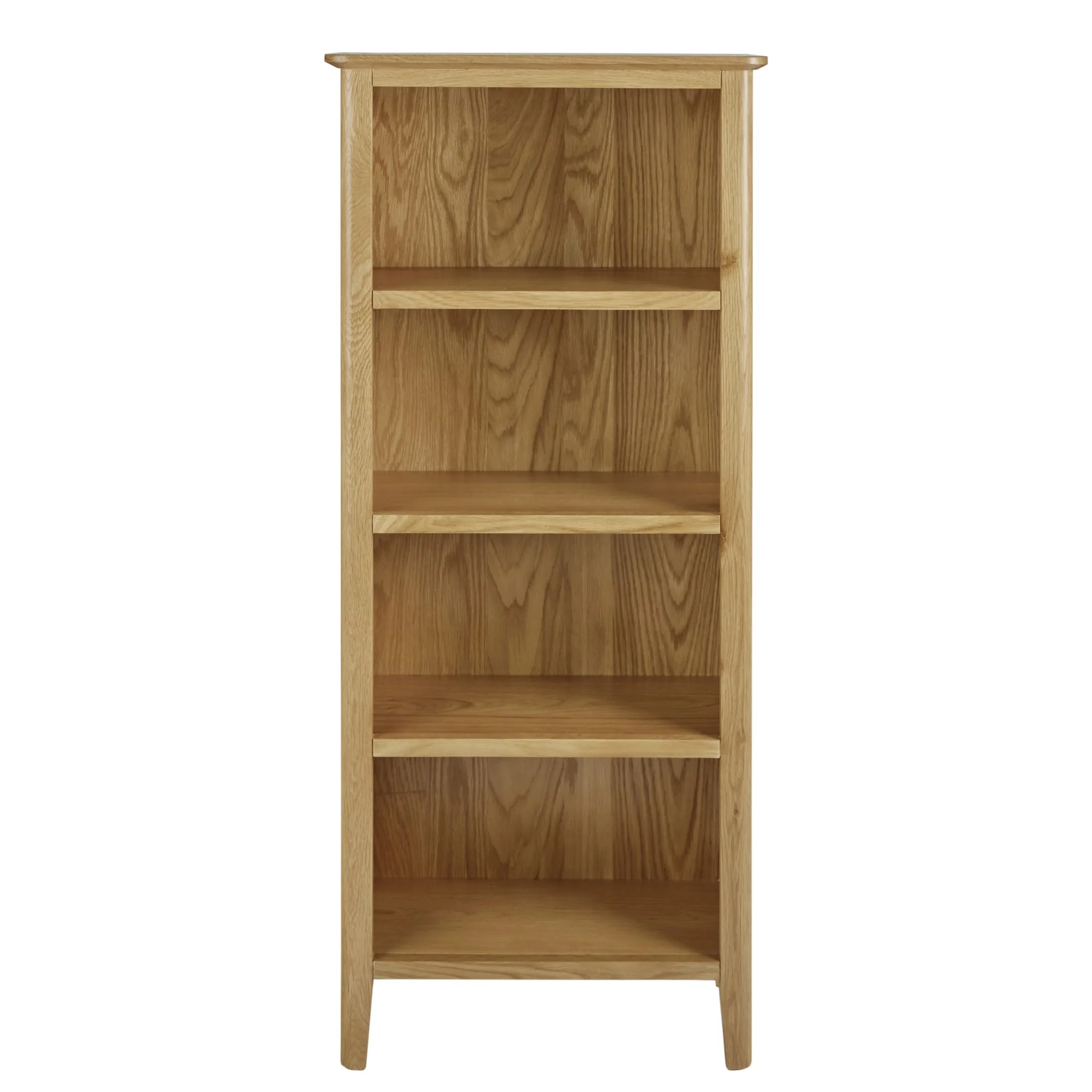 Bath Oak Narrow Bookcase -140cm