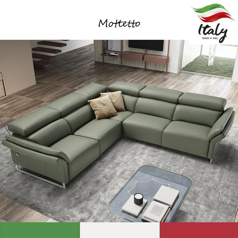 Mottetto Italian Leather Power Recliner Sofa - Various Options
