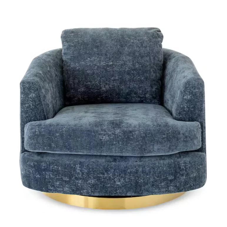 Bond Liberty Fabric Swivel Chair - Chrome Or Gold Base