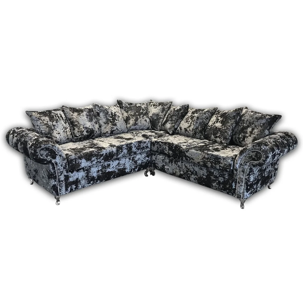 Luxor Lustro Velvet Corner Sofa - Choice Of Lustro Velvets