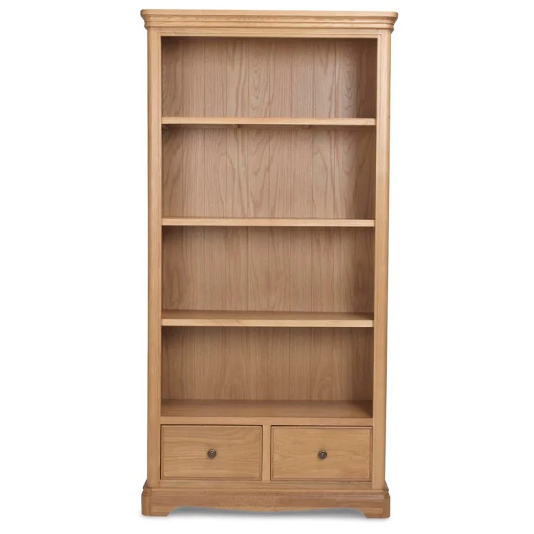 Cannes Natural Oak Large Bookcase
