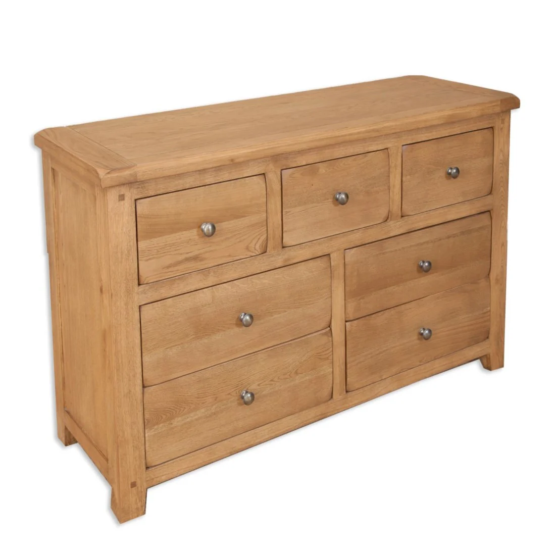 Wiltshire Country Oak Wide 7 Chest Of Drawers