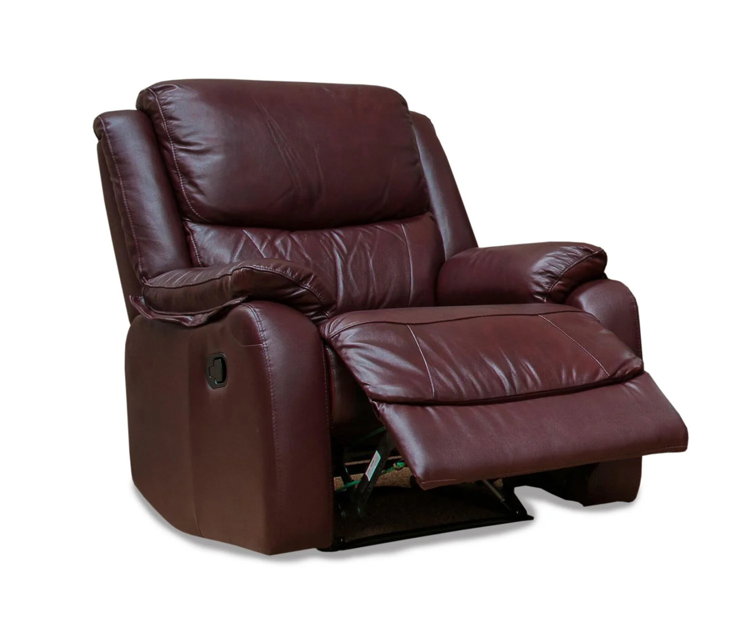 Emblem Leather Manual Recliner Armchair - Choice Of Colours