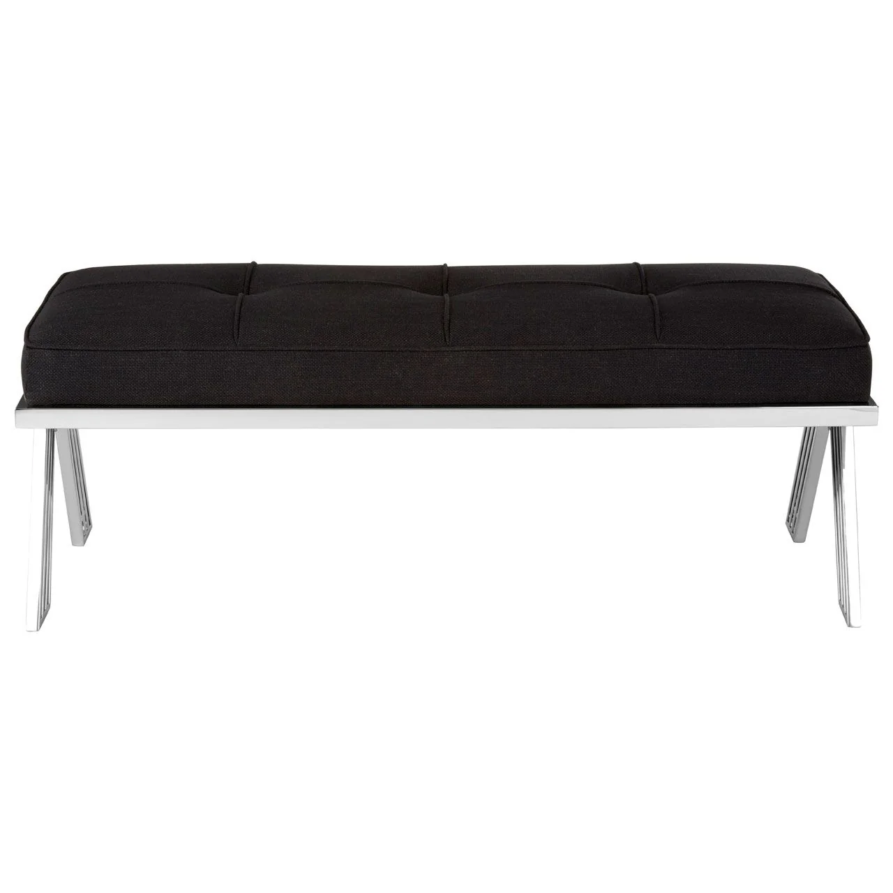 Piermount Silver Cross Leg Bench