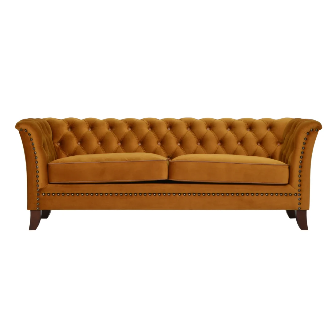 Louis Velvet Chesterfield Sofa & Chair Collection - Choice Of Velvets & Feet