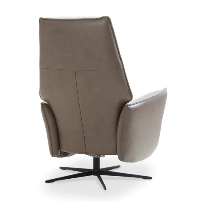Scott Leather Manual Recliner Swivel Chair - Choice Of Sizes