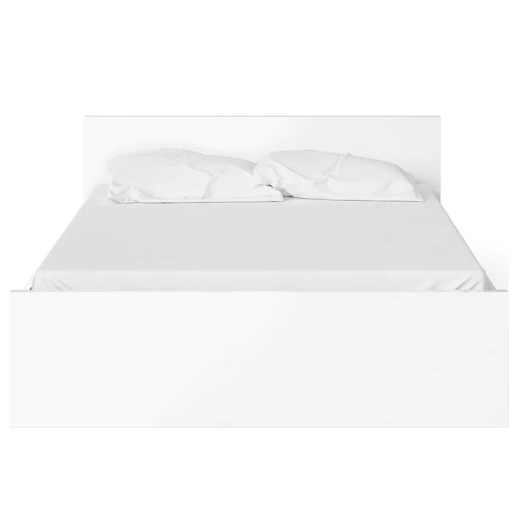 Naiah King Size 5ft Bed - White High Gloss