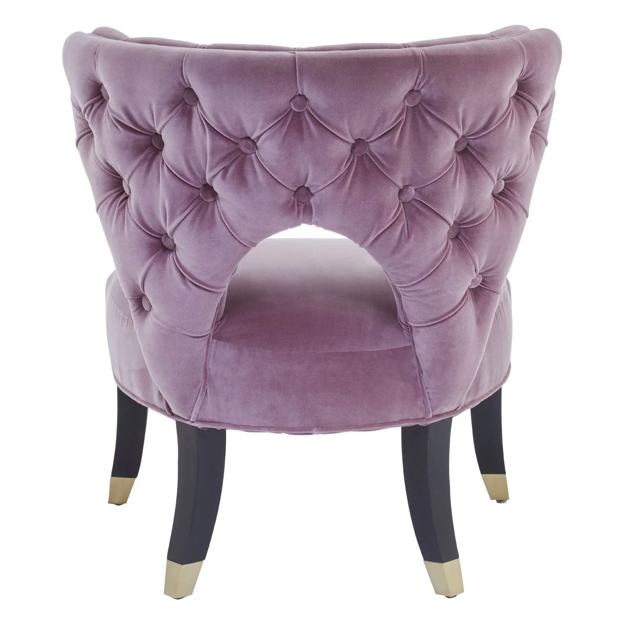 Villi Button Tufted Accent Chair - Lilac