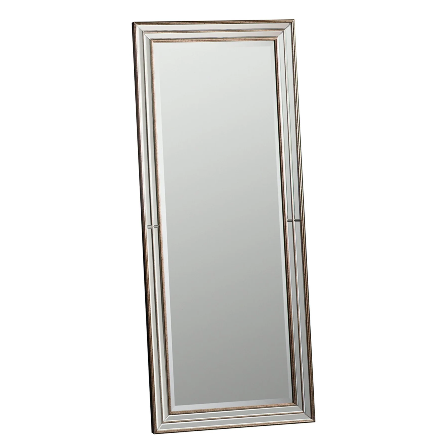 Cyril Leaner Mirror - Antique Gold Detailing
