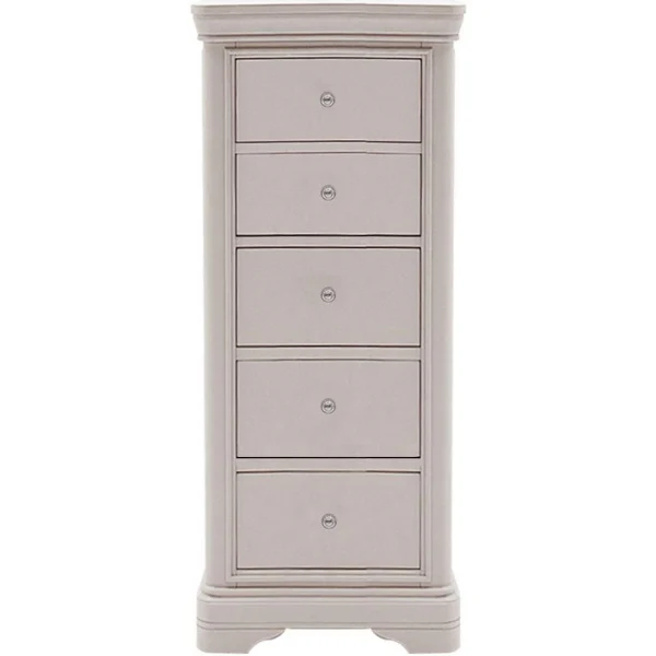 Mabel Taupe Painted 5 Drawer Chest