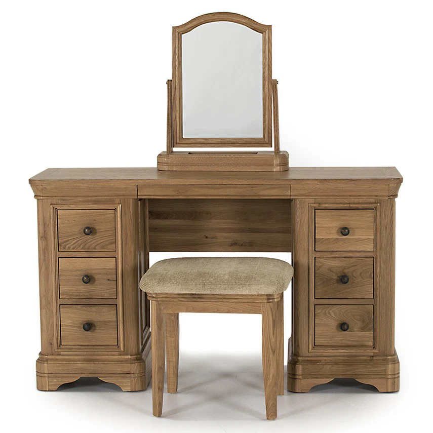 Chambery Natural Oak Dressing Table Set