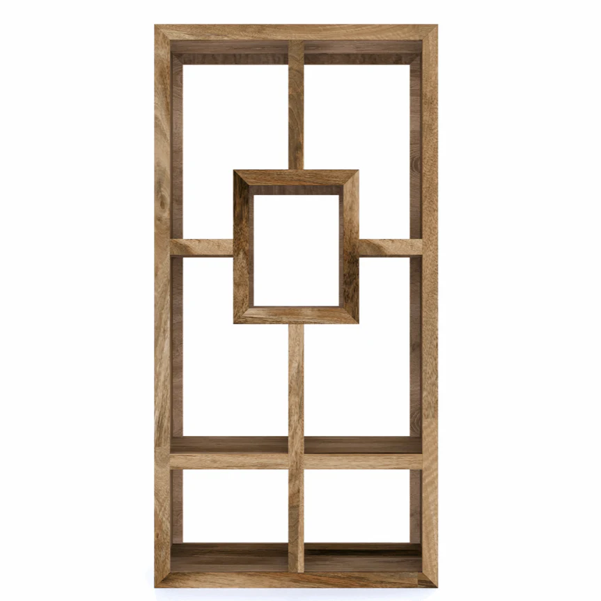 Novo Mango Wood Yoga Open Display Shelving Unit