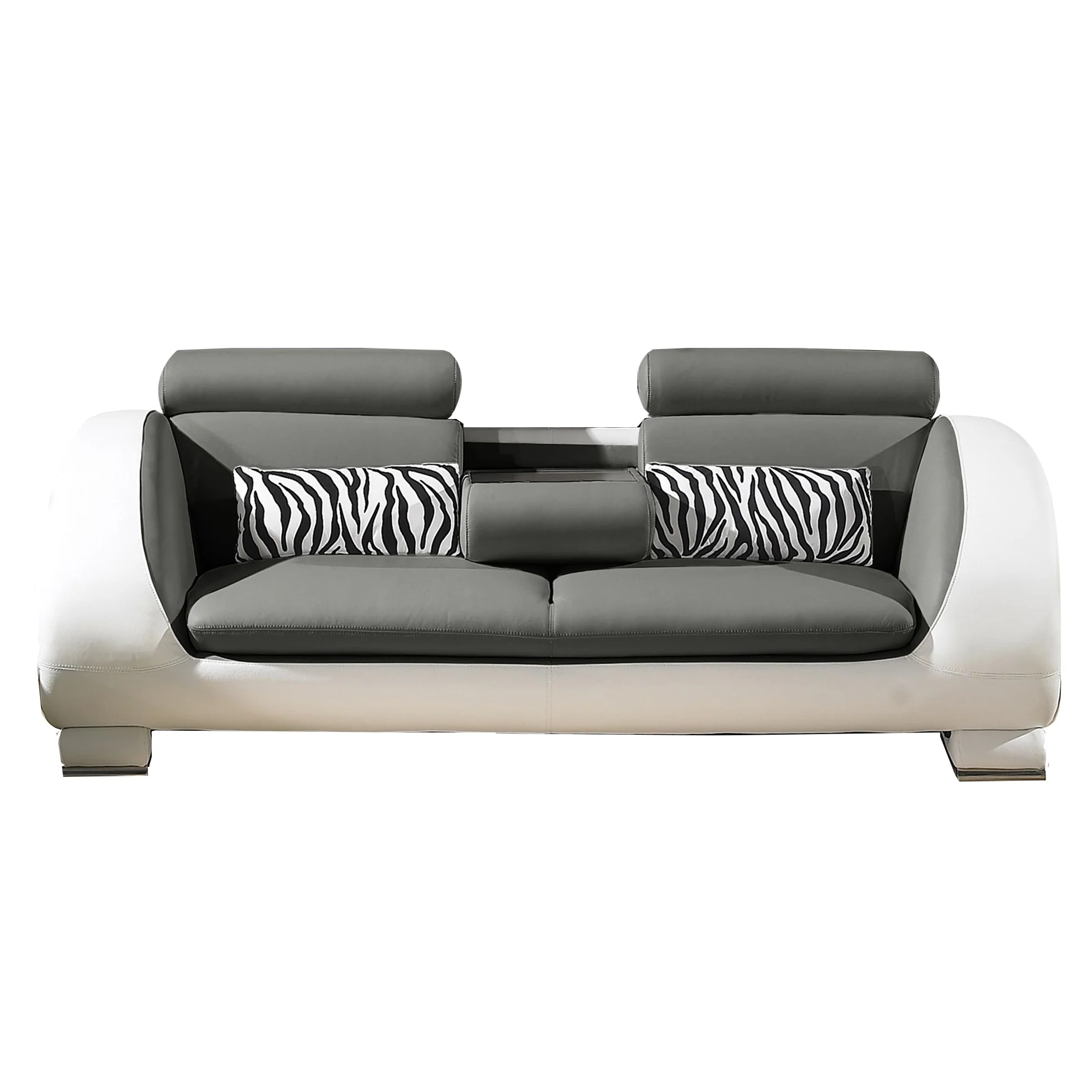 Xavier Curved Designer Leather Sofa & Chair Collection - Various Options