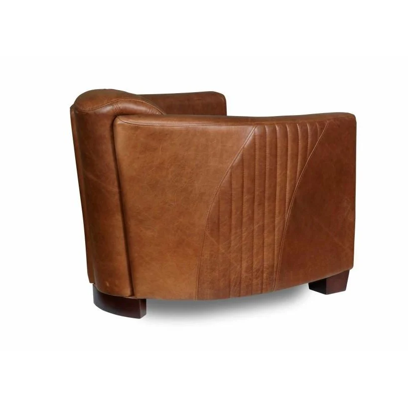 Spitfire Aniline Leather Tub Chair - Choice Of Feet & Leathers