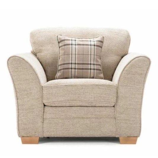 Charlotte Fabric Armchair - Choice Of Fabrics & Feet