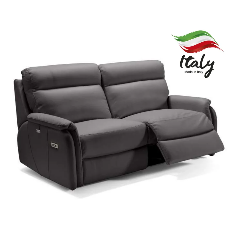 Fox Italian Leather Recliner Sofa Collection - Choice Of Power or Manual Recliner