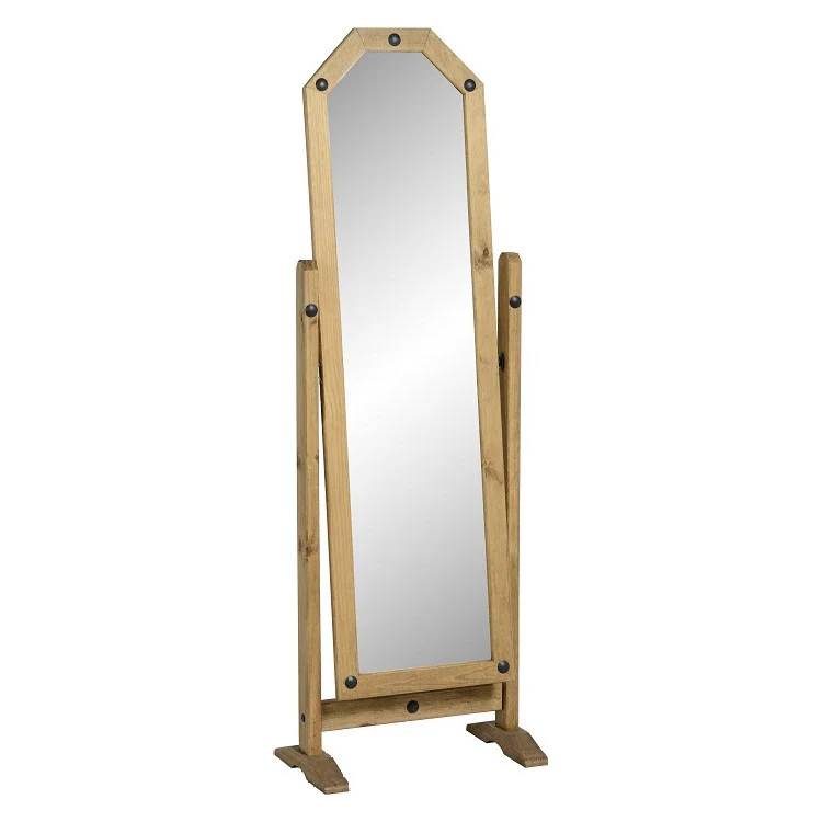 Corona Cheval Mirror - Distressed Waxed Pine