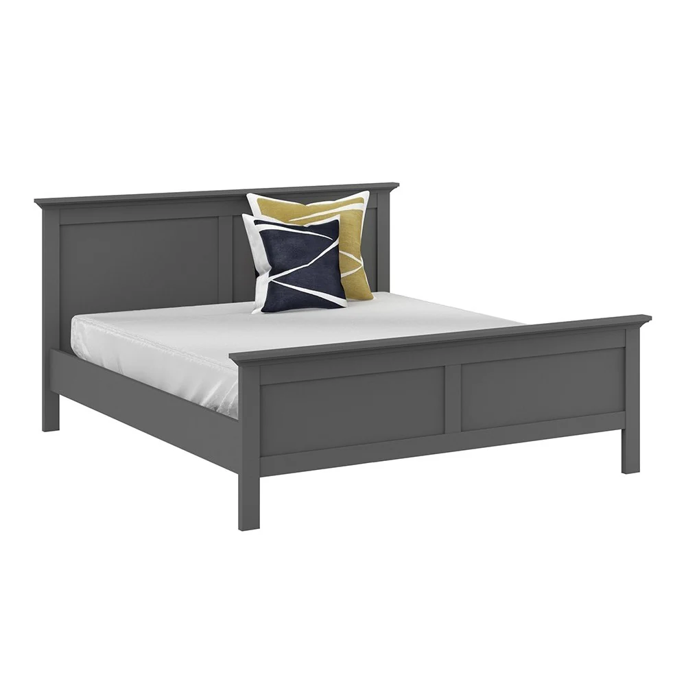 Parisian King Size 5ft Bed in Matt Grey