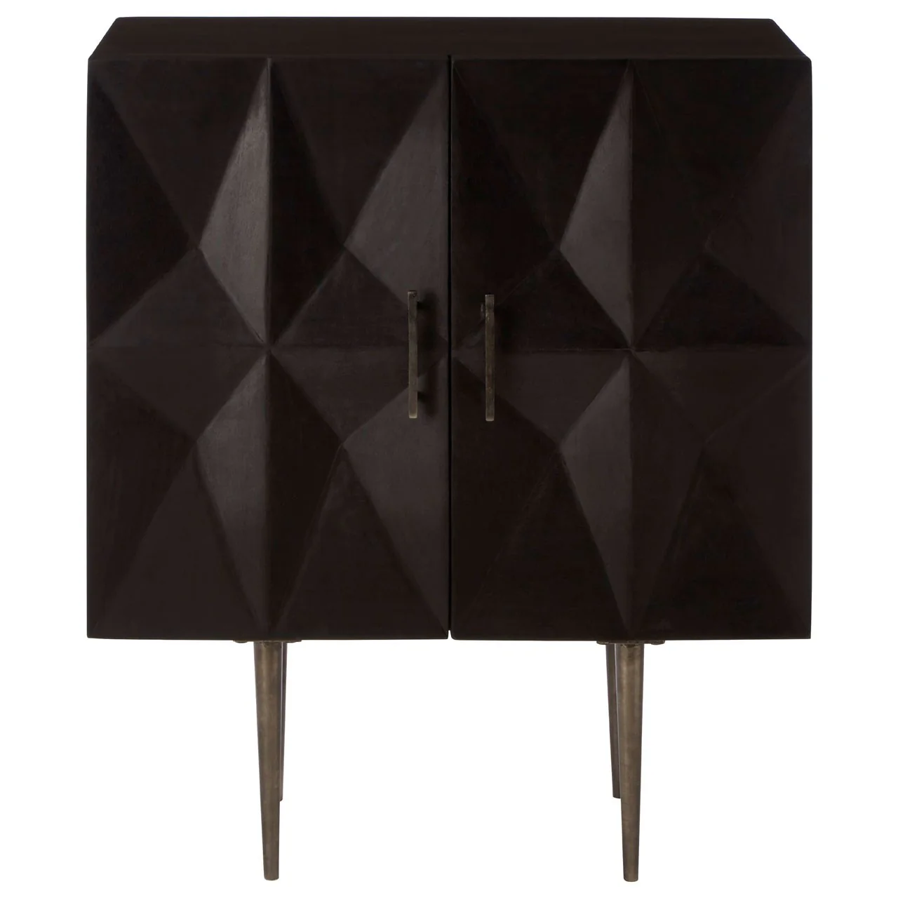 Sabari Hand Crafted Geometric Mango Wood Cabinet