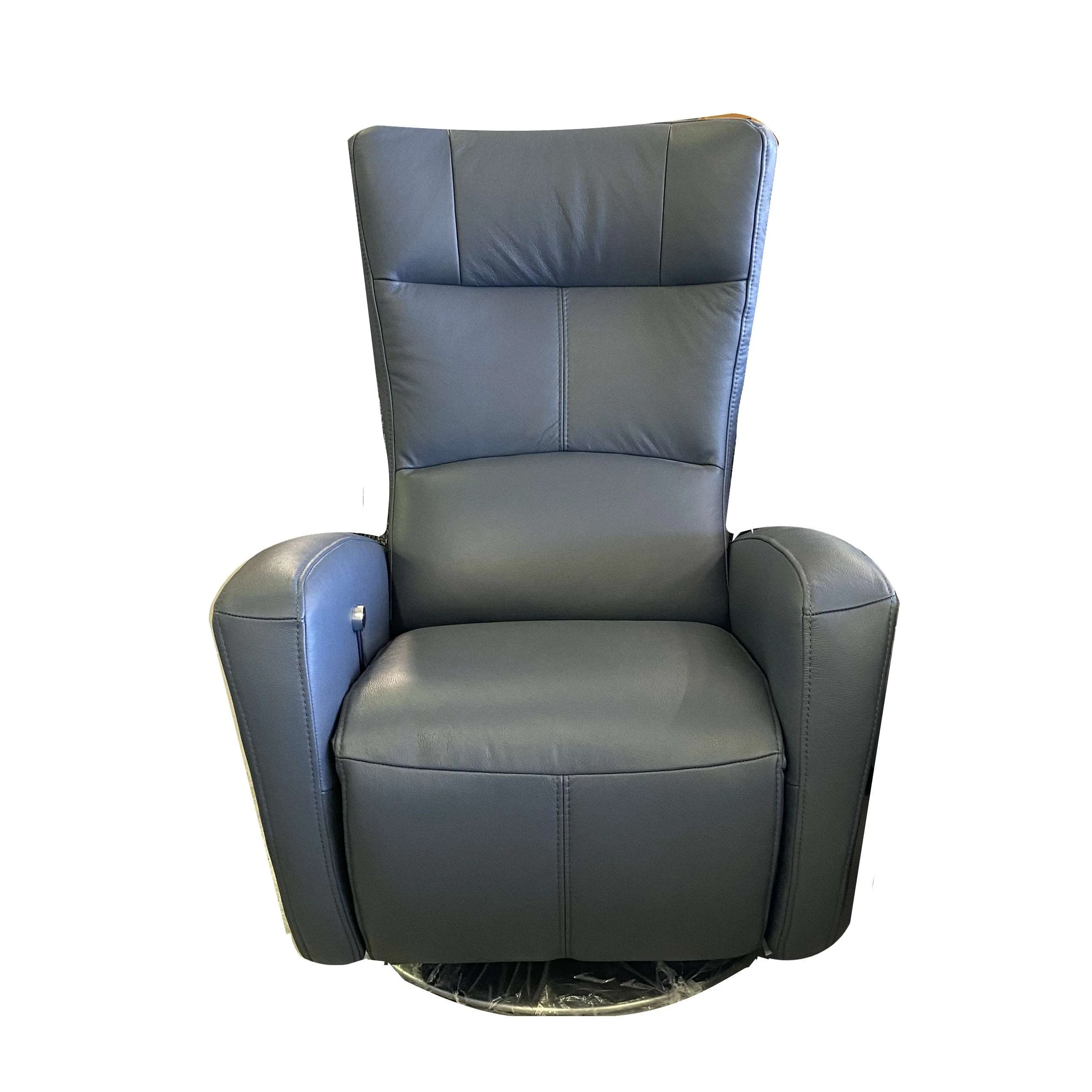 Aura Luxury Leather Recliner Swivel Chair - Choice Of Manual Or Power Recline