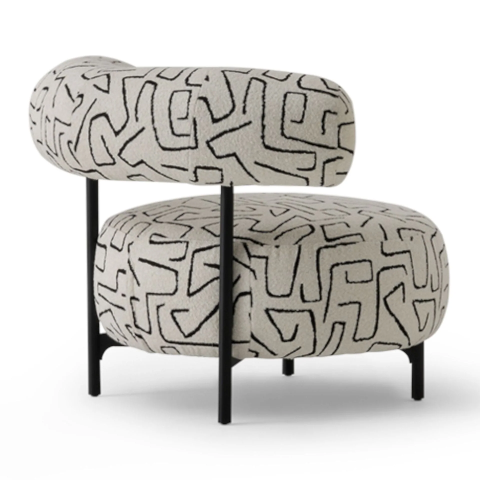 Bon Bon Bottega Fabric Armchair