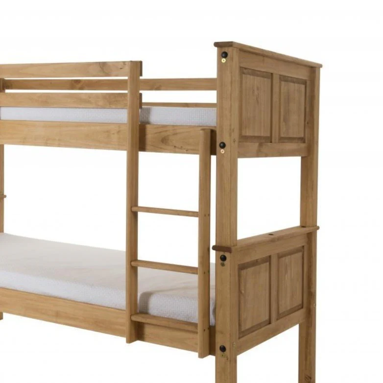 Corona Bunk Bed Distressed Solid Waxed Light Pine