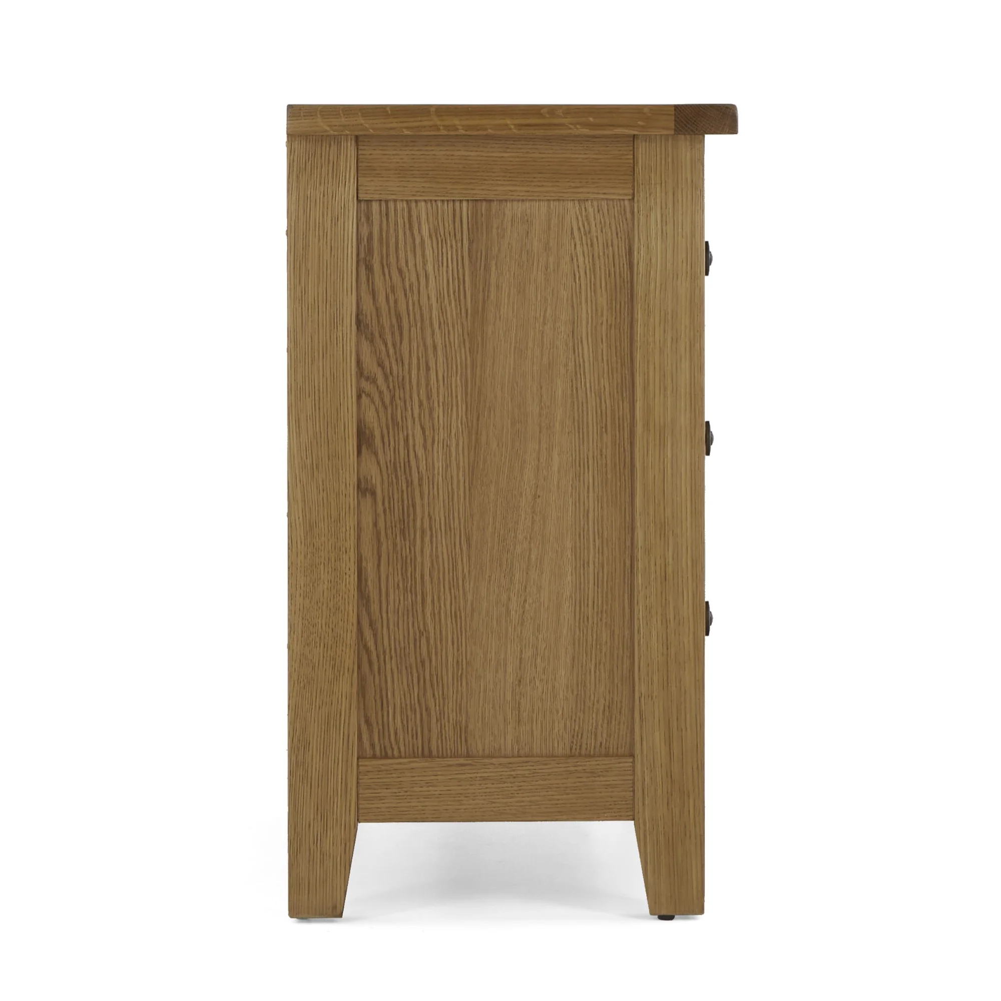 Barnham Oak 3 Drawer Bedside Table