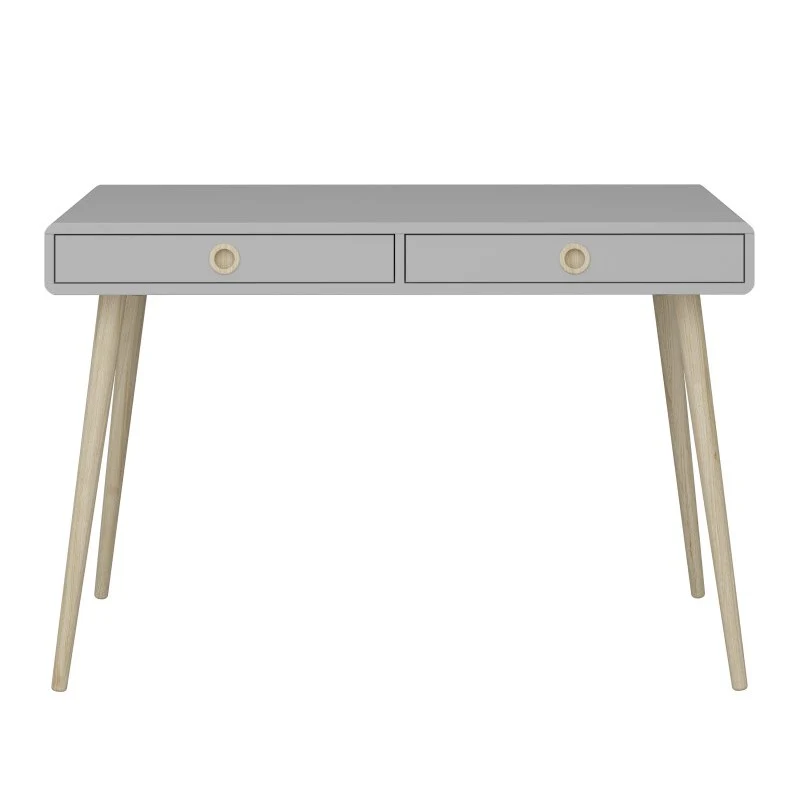 Softline 2 Drawer Desk / Dressing Table - Grey