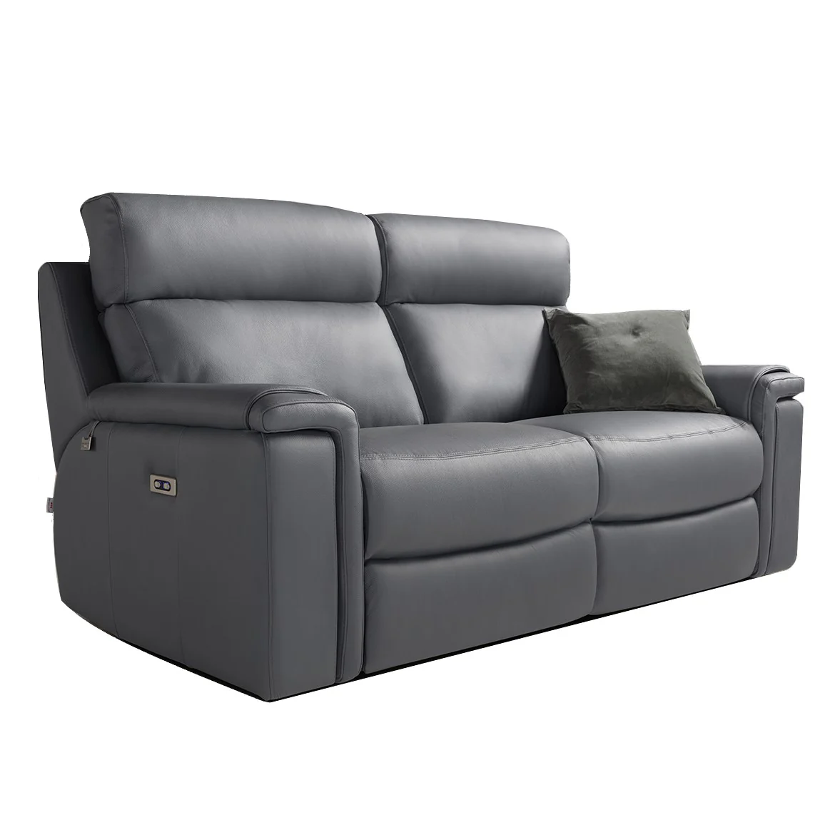 Refrain Italian Leather Dual Comfort Power Recliner Sofa Collection