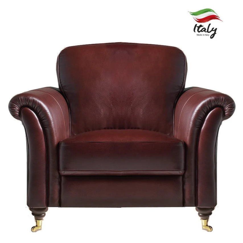 Knightsbridge Italian Leather Armchair - Choice Leathers