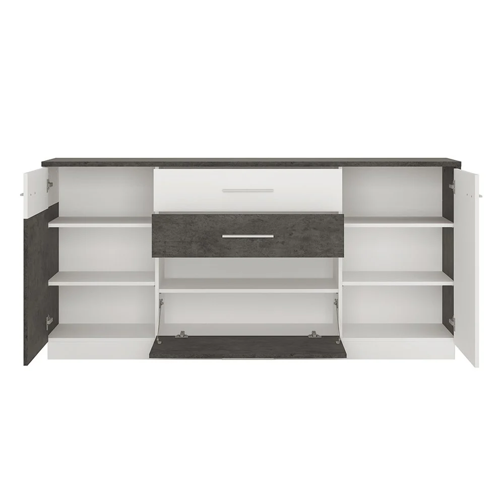 Stretto 2 door 2 drawer 1 compartment sideboard
