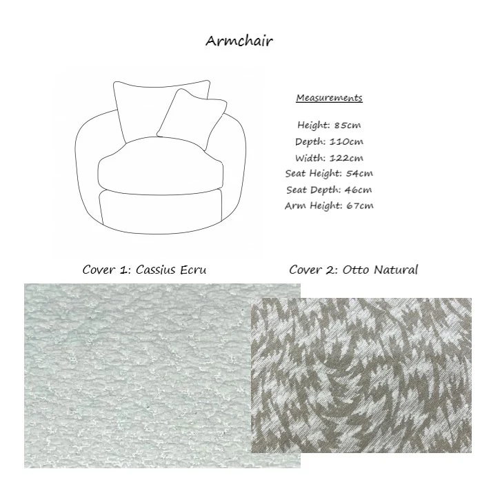 Portobello Armchair - Choice Of Fabrics