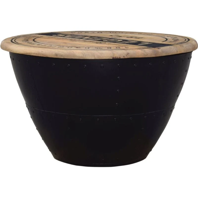 Modern Reclaimed Industrial Round Trunk Box - 1012