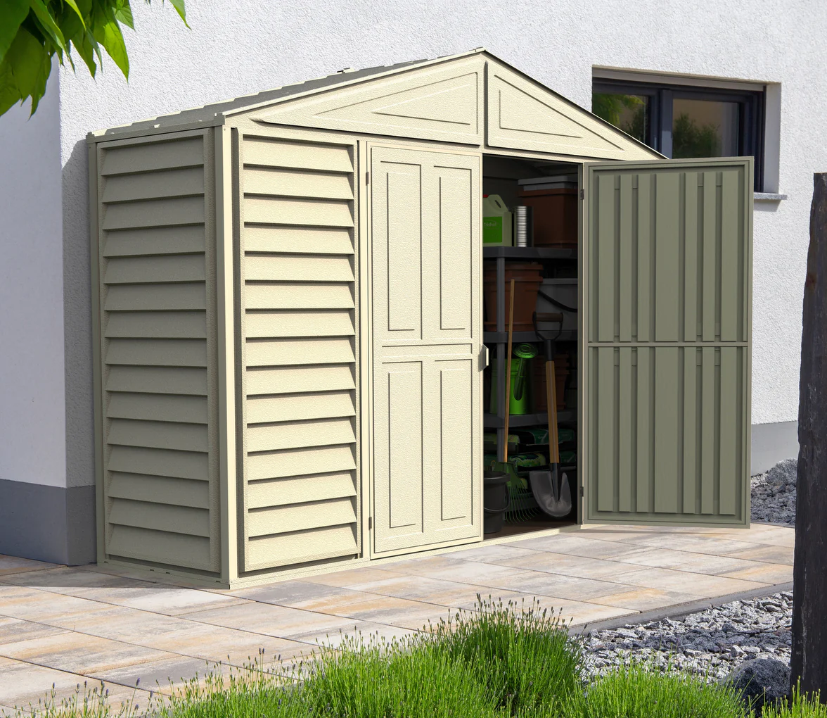 Duramax Sidepro 10.5'x3' Shed with Foundation - 98001