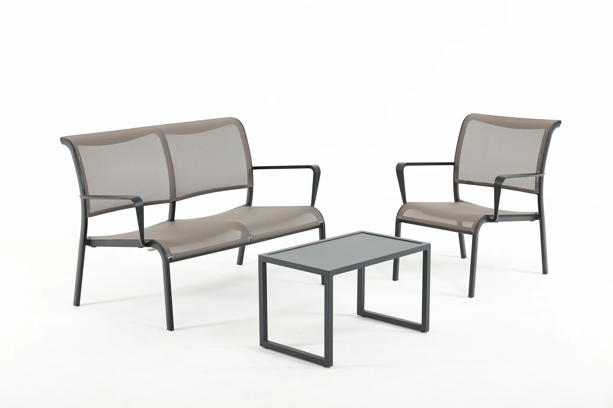 VOLOS-MORK 3-Piece Outdoor Lounge Set