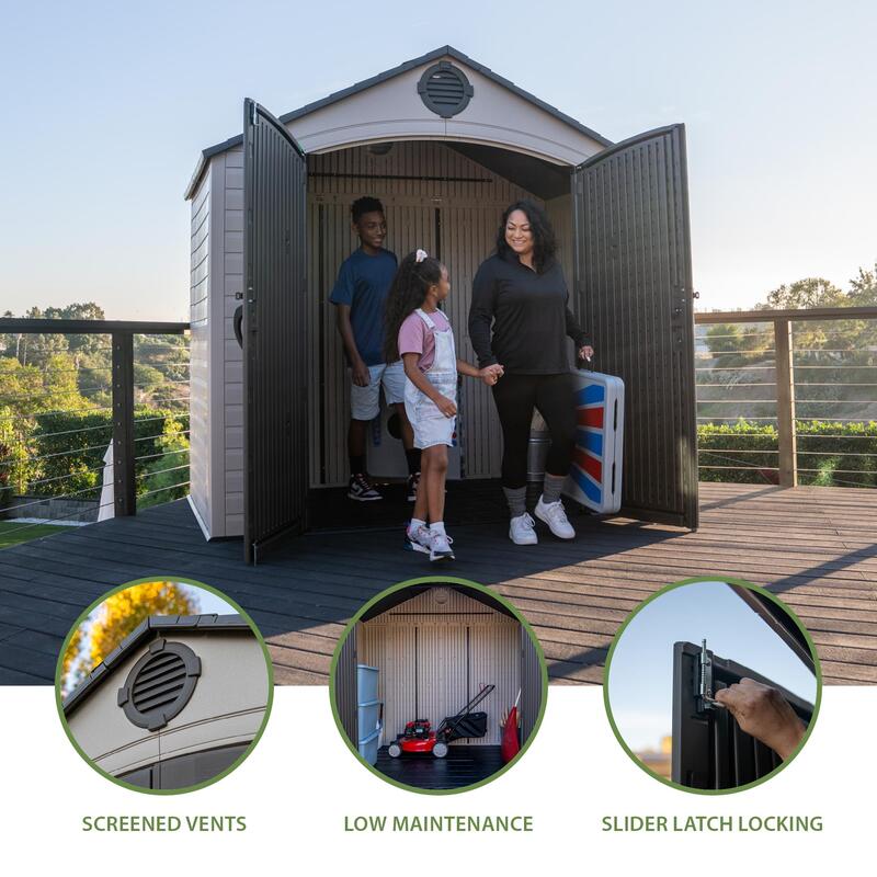 Lifetime 8 ft x 5 ft Outdoor Storage Shed - 60392