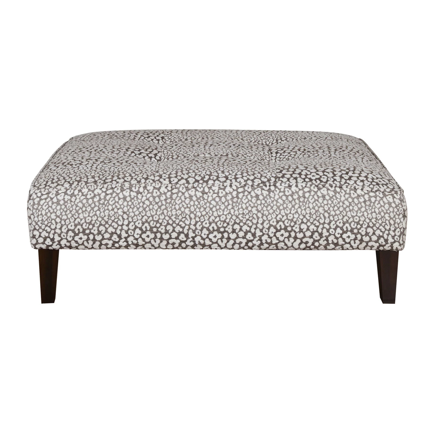 Button Top Throne Footstool - Choice Of Fabrics & Feet