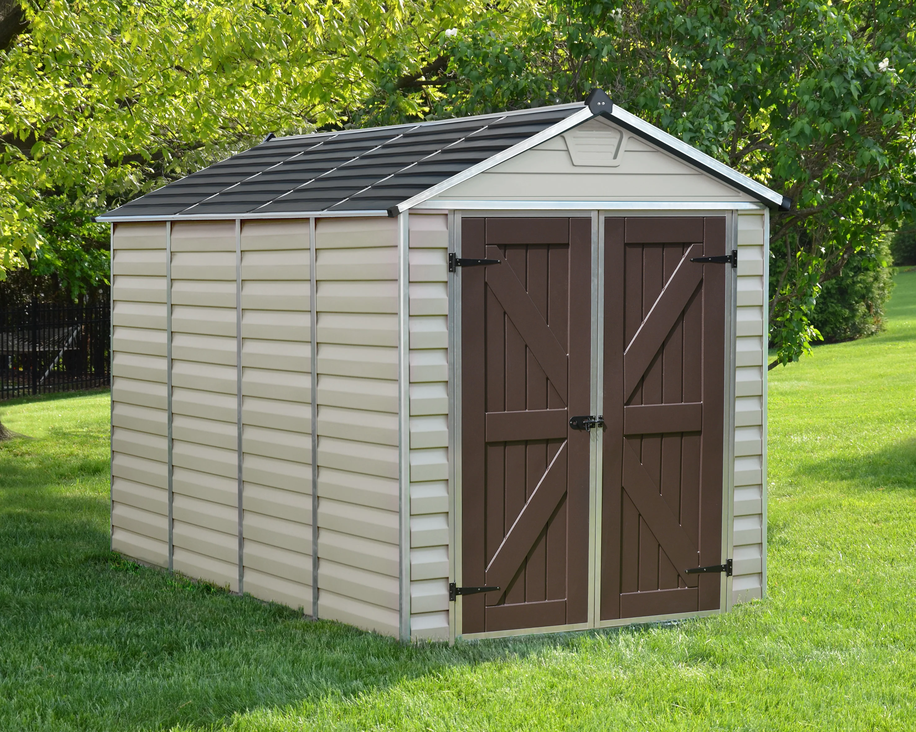 Canopia SkyLight 6' x 10' Shed - Gray/Tan