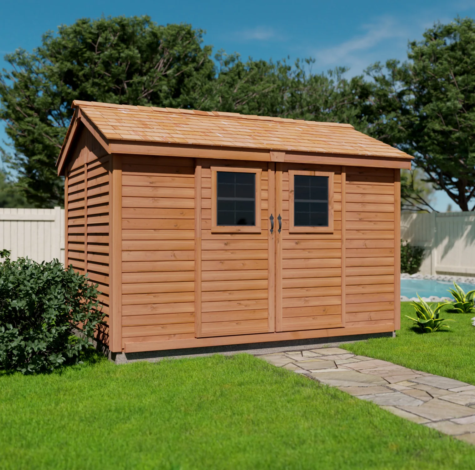 Outdoor Living Today Cabana Garden Shed | Slider 12×8