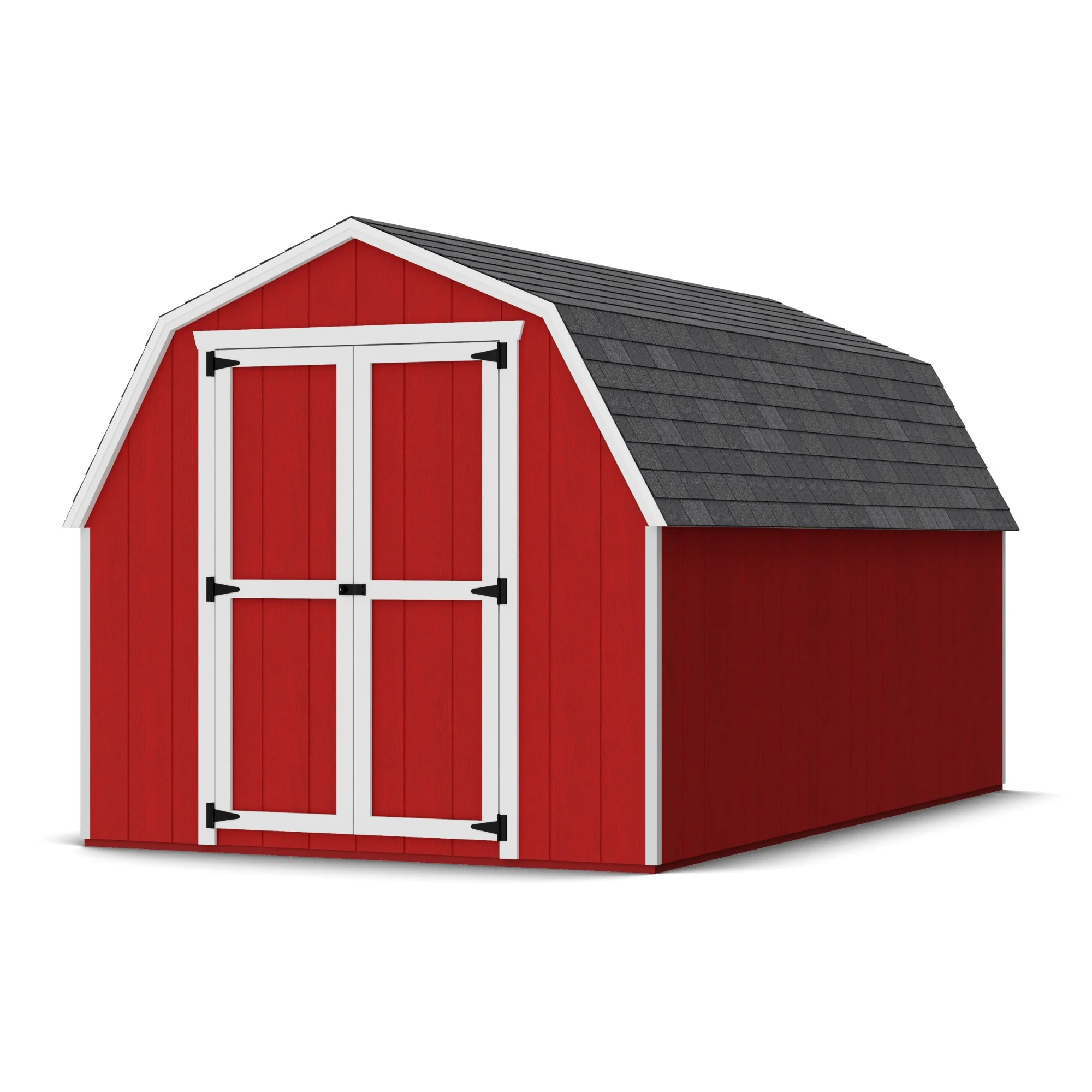 Little Cottage Co. Value Gambrel Barn 4' High (Sidewall) Shed - Multiple Sizes